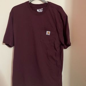 Mens Carhartt Loose Fit Maroon Shirt